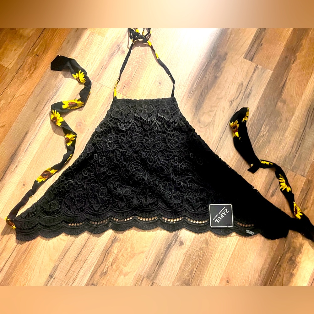 Sunflower halter top by Zaful. New with tags.